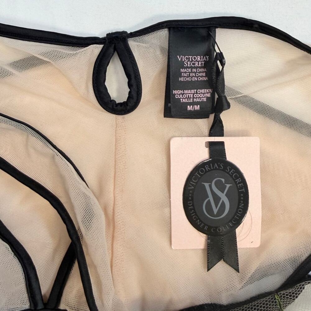 Victoria’s Secret Very Sexy Bra 36C Unlined Plunge + Sheer Embroidered Set M NWT - Picture 11 of 13